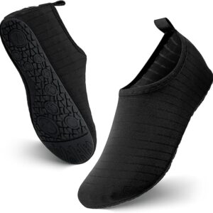 JOTO Water Shoes for Women Men Kids, Barefoot Quick-Dry Aqua Water Socks Slip-on Swim Beach Shoes for Snorkeling Surfing Kayaking Beach Walking Yoga